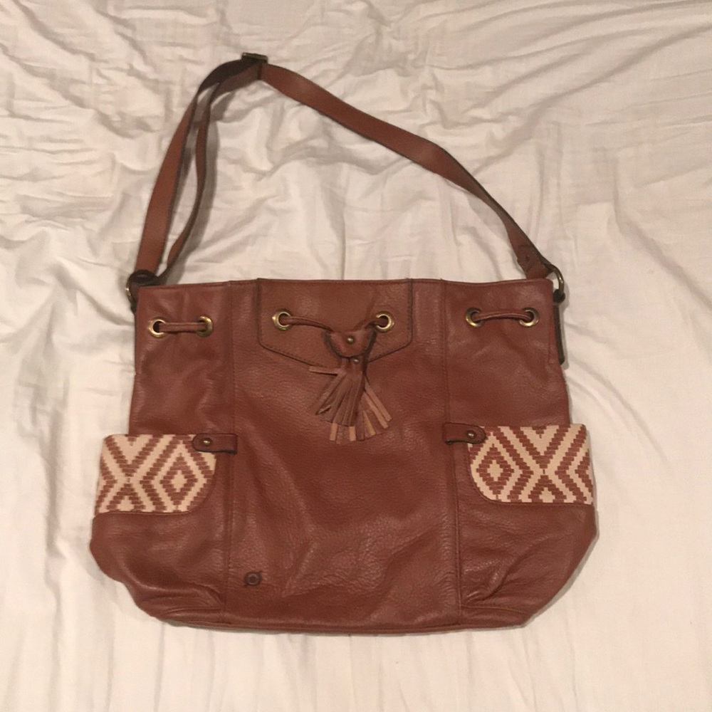 Brown shoulder bag